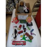 BOX OF ASSORTED VINTAGE TOYS