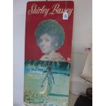 1960s SHIRLEY BASSEY LP ADVERTISING BOARD 70 CMS