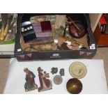 MIXED LOT INCLUDING VINTAGE METAL CHOCOLATE MOULDS