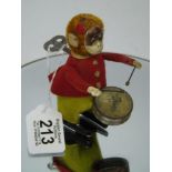 SCHUCO CLOCKWORK MONKEY PLAYING A DRUM