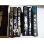 6 X FIRST EDTION SIGNED PETER JAMES HARD BACKS