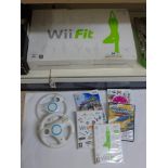 NINTENDO WII FIT WITH GAMES AND ACCESSORIES