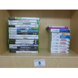 QUANTITY OF X BOX, Wii + NINTENDO DS BOXED GAMES