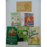 VINTAGE CRICKET EPHEMERA 1948 & 1953 AUSTRALIAN TOUR,1938 CIGARETTE ALBUM & OTHERS