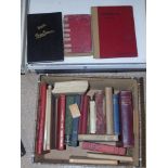 BOX OF BOOKS INCLUDING JOHN BULL FAMILY DR, OVER SIXTEEN & THE LEADER OF THE PACK BY LARRY HONNOR