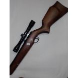 WEBLEY & SCOTT AIR RIFLE, 'WEBLEY EXOCET' WITH SCOPE