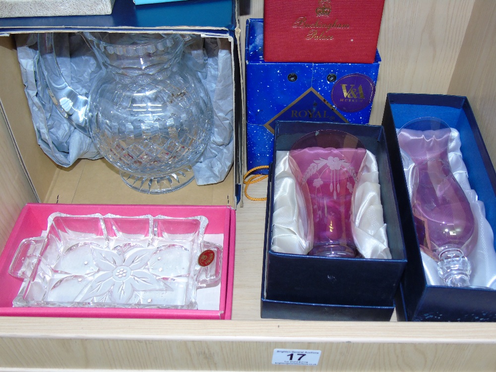 BOXED GLASS & CERAMIC ITEMS INCLUDING MAPPIN & WEBB JUG - Image 2 of 2