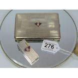 FRENCH LMB CIGARETTE LIGHTER & CIGARETTE CASE