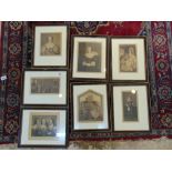 SEVEN VICTORIAN PRINTS