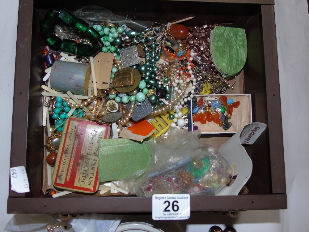 MIXED BOX, MAINLY COSTUME JEWELLERY - Image 2 of 2