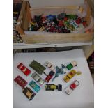 QUANTITY OF TOY AND MODEL VEHICLES INCLUDING CORGI AND DINKY