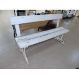 PAINTED WHITE BENCH