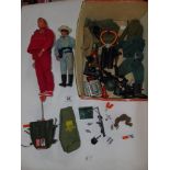 VINTAGE BIONIC MAN & LONE RANGER FIGURES + ACCESSORIES