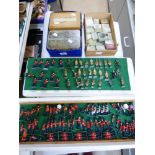 QUANTITY OF LEAD & RESIN SOLDIERS + MOULDS & SPARES