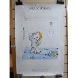 SAUL STEINBERG PRINT DATED 1965