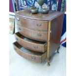 4 DRAWER BOW FRONTED CHEST