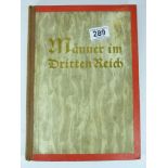 BOOK - MEN IN THE THIRD REICH 'MANNER IM DRITTEN REICH' 1934, 242 PAGES WITH 240 COLOUR CARDS OF THE