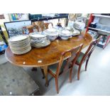 EXTENDING DINING TABLE & 4 CHAIRS