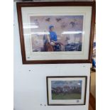 2 RACING PRINTS INCLUDING FRANKIE DETTORE