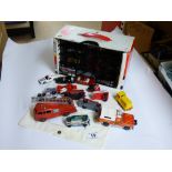 MATCHBOX CARRY CASE WITH ASSORTED VEHICLES & OTHERS