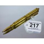 BALLPOINT PEN IN THE FORM OF A BULLET & SHELL CASING