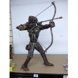 PREDATOR SCULPTURE MADE WITH MOTOR BIKE PARTS