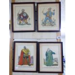 4 VINTAGE ENGRAVINGS OF SHAKESPEAREAN CHARACTERS