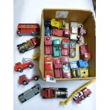 BOX OF VEHICLES INCLUDING CORGI