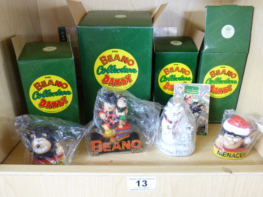 4 BOXED 'BEANO COLLECTION' FIGURES