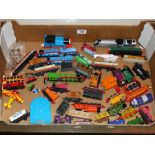 QUANTITY OF TOY TRAINS AND VEHICLES INCLUDING ERTL