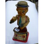 TINPLATE CHARLEY WEAVER BARTENDER AUTOMATON