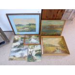 GROUP OF ASSORTED PAINTINGS & PRINTS