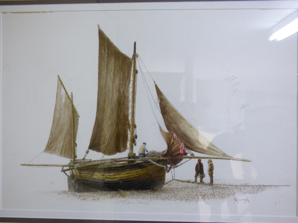 3 SIGNED WATERCOLOURS OF BOATING SCENES - Image 2 of 6