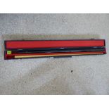 CASED 'BUFFALO' SNOOKER CUE