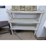 ORNATE SHABBY CHIC WOODEN DISPLAY UNIT