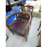 PAIR OF TUB STYLE CHAIRS