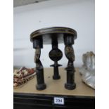 AFRICAN STOOL WITH CARVED LEGS