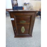 FRENCH PHARMACY LOCKABLE CABINET WITH KEY