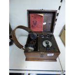 ORIGINAL '"CATS WHISKER" RADIO IN OAK BOX