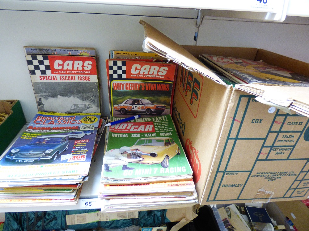 VINTAGE CAR RELATED MAGAZINES FROM 1960s, HOT CAR, PRACTICAL CLASSICS, CARS & CONVERSIONS + OTHERS