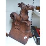 HIPPOCAMPUS ANGLED ROOF TILE DECORATION / FINIAL