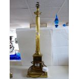 BRASS FINISH LAMP BASE