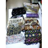 LARGE QUANTITY OF EVENING BAGS