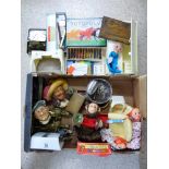 MIXED BOX INCLUDING VINTAGE TOYS