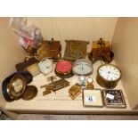 ASSORTED CLOCKS & CLOCK PARTS