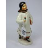 CERAMIC USSR FIGURE OF A YOUNG GIRL 20 CMS