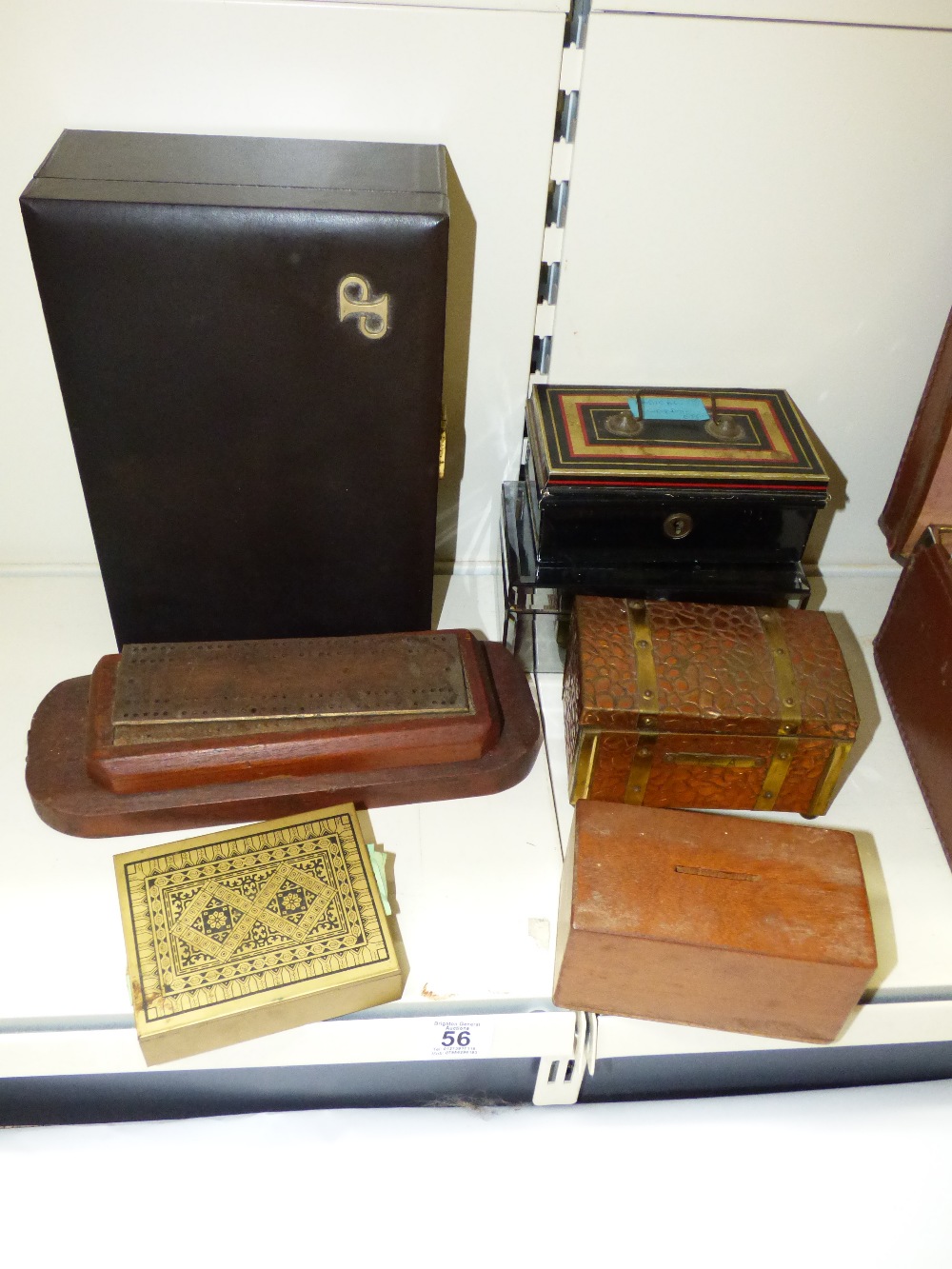 ASSORTED BOXES INCLUDING, JEWELLERY BOXES & MONEY BOXES