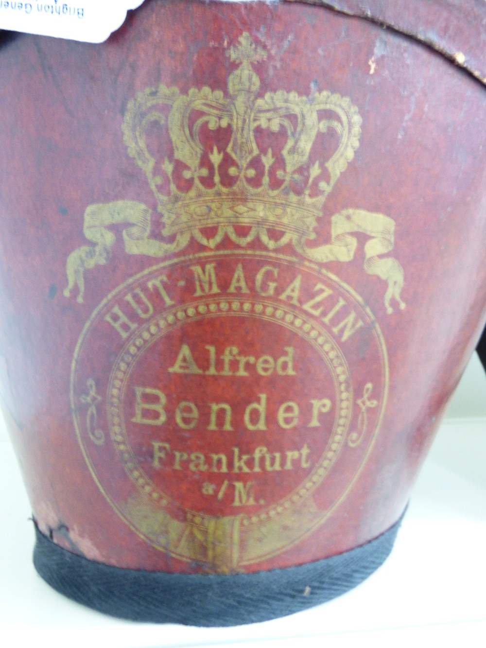 TOP HAT & HAT BOX, ALFRED BENDER, FRANKFURT - Image 2 of 7