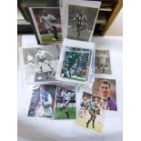 COLLECTION OF VINTAGE FOOTBALL RELATED PHOTOGRAPHS, INCLUDING LIVERPOOL, EVERTON & MANCHESTER CITY