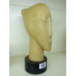 STYLISED BUST ON STAND 32 CMS HIGH